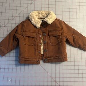 GAP Brown Sherpa-Lined Jean Jacket for Kids